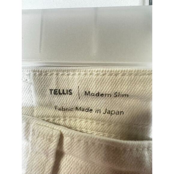 AG Adriano Goldschmied The Tellis Modern Slim Jeans 30x29 in White Stretch Denim - Picture 6 of 13
